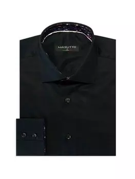 Классическая рубашка Энтони Masutto, черный