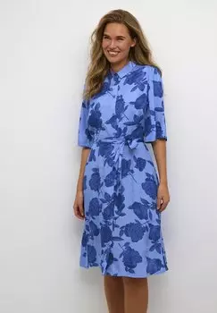 Классическая рубашка Kaffe KASAFIR OLINE, цвет blue flower print