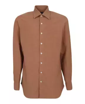 Классическая рубашка Lardini, коричневый