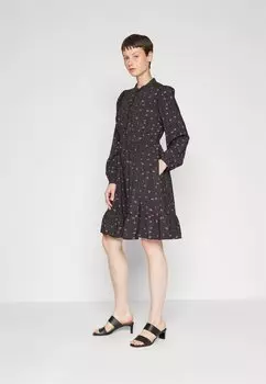 Классическая рубашка MSCH Copenhagen VINAYA LADONNA SHIRT DRESS, черный цветок