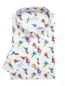 Классическая рубашка на пуговицах Emanuel Berg, белый