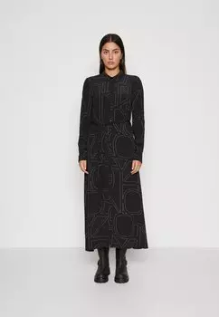Классическая рубашка ONLY ONLDEA SHIRT MIDI DRESS, черный