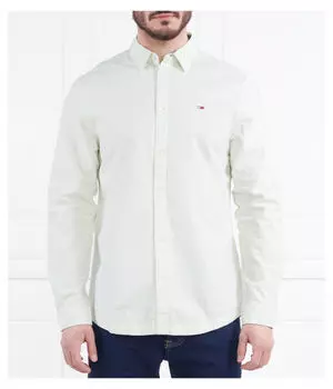 Рубашка мужская Tommy Jeans оксфордская, зеленый