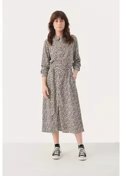 Классическая рубашка Part Two SHELBYPW, мини-принт черный