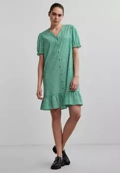 Классическая рубашка Pieces ПУФФЭРМЕЛЬ, просто зеленый