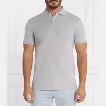 Классическая рубашка-поло Hackett London, серый