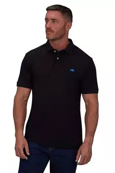 Классическая рубашка-поло из натурального хлопка Raging Bull, черный