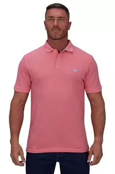 Классическая рубашка-поло из натурального хлопка Raging Bull, розовый