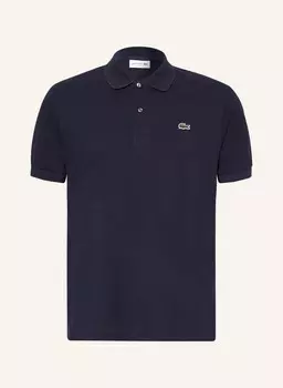 Классическая рубашка-поло из пике LACOSTE, цвет 166 NAVY BLUE
