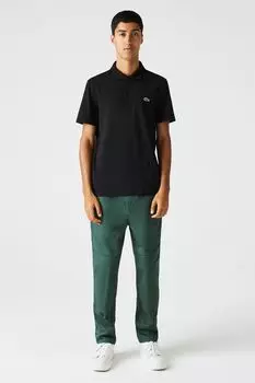 Классическая рубашка-поло из полиэстера и хлопка Lacoste, черный