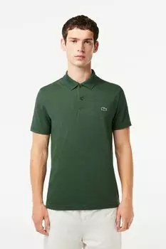 Классическая рубашка-поло из полиэстера и хлопка Lacoste, зеленый