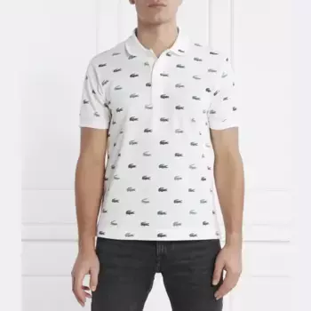 Классическая рубашка-поло Lacoste, белый