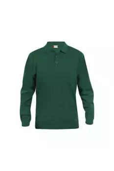 Классическая рубашка-поло Lincoln с длинными рукавами Clique, зеленый