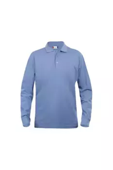 Классическая рубашка-поло Lincoln с длинными рукавами Clique, синий