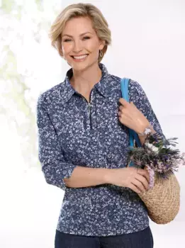 Классическая рубашка-поло "Рубашка" Classic, темно-синий