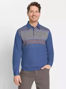 Классическая рубашка-поло "рубашка-поло с длинными рукавами" Classic, джинсовый