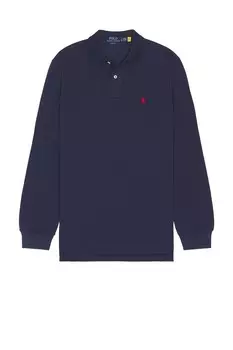 Классическая рубашка-поло с длинным рукавом Polo Ralph Lauren, цвет Spring Navy Heather