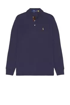 Классическая рубашка-поло с длинным рукавом Polo Ralph Lauren, цвет Refined Navy