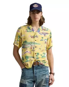 Классическая рубашка поло с медвежонком Camp Polo Ralph Lauren, мультиколор