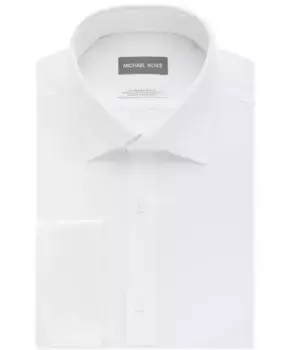 Классическая рубашка Regular Fit Airsoft Non-Iron Performance с двойными манжетами Michael Kors, белый