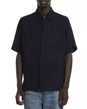 Классическая рубашка Regular Fit AMI, синий