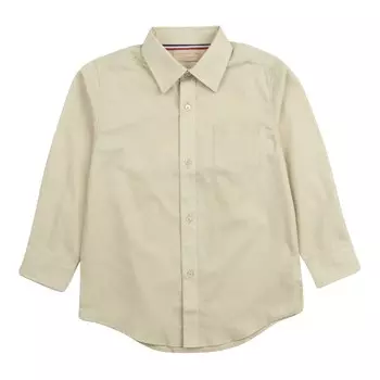 Классическая рубашка с длинными рукавами для мальчиков Leveret, хаки