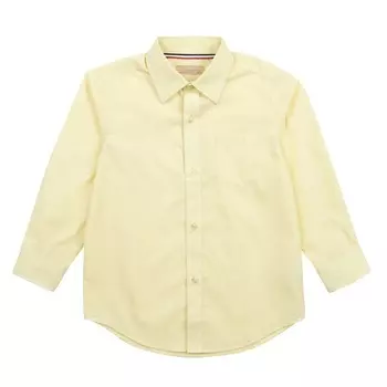 Классическая рубашка с длинными рукавами для мальчиков Leveret, цвет Light Yellow