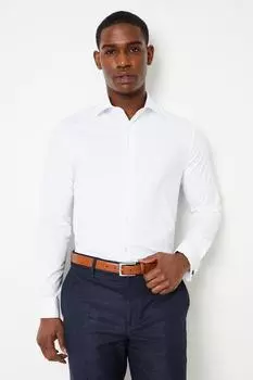 Классическая рубашка с двойными манжетами Easy Iron Burton, белый