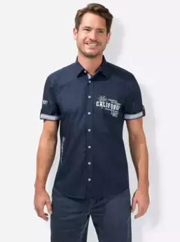 Классическая рубашка с коротким рукавом Classic, цвет морской волны