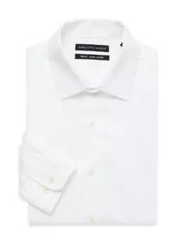 Классическая рубашка с отделкой Saks Fifth Avenue, белый