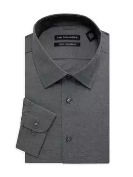 Классическая рубашка с отделкой Saks Fifth Avenue, черный