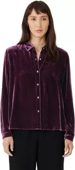 Классическая рубашка с воротником Eileen Fisher, цвет Roseberry