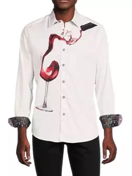 Классическая рубашка Sager Robert Graham, белый