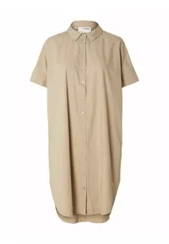 Классическая рубашка Selected Femme, цвет tan