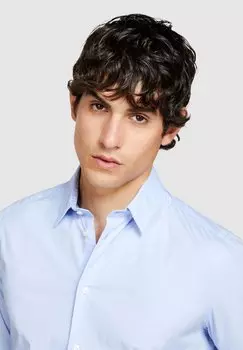 Классическая рубашка Sisley, светло-голубая