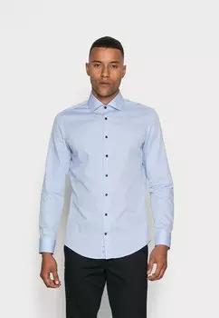 Классическая рубашка Slim Spread Patch Seidensticker, цвет hellblau