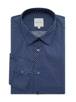 Классическая рубашка со звездным принтом Paul Smith, цвет Ink