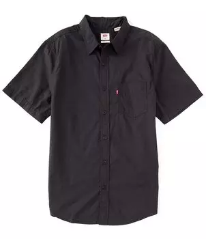 Классическая рубашка стандартного кроя с короткими рукавами и 1 карманом Levi's, черный