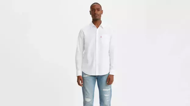Классическая рубашка стандартного кроя с одним карманом Levi's, белый