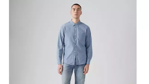 Классическая рубашка стандартного кроя с одним карманом Levi's, синий