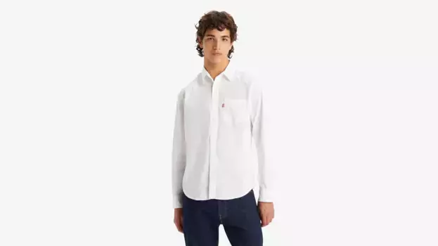 Классическая рубашка стандартного кроя с одним карманом Levi's, белый