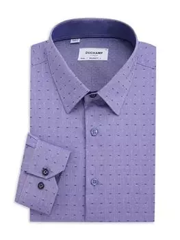 Классическая рубашка строгого кроя Duchamp London, лаванда