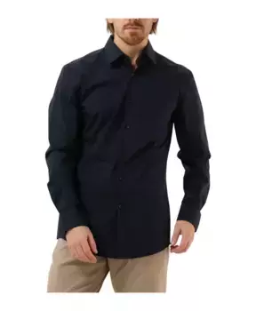 Классическая рубашка темная Hugo Boss, синий