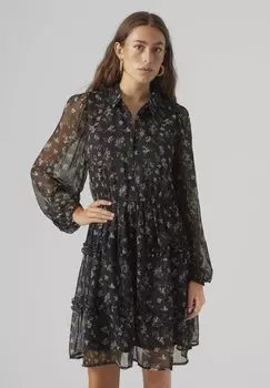 Классическая рубашка Vero Moda, антрацит