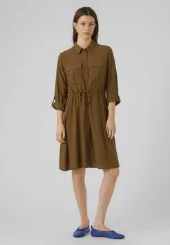 Классическая рубашка Vero Moda, темно-оливковый
