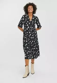 Классическая рубашка Vero Moda V-AUSSCHNITT, черный 3