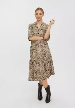 Классическая рубашка Vero Moda V-AUSSCHNITT, цвет white pepper