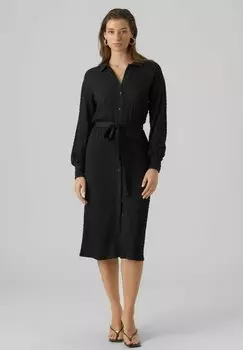 Классическая рубашка Vero Moda VMNYNNE LS JRS, черный