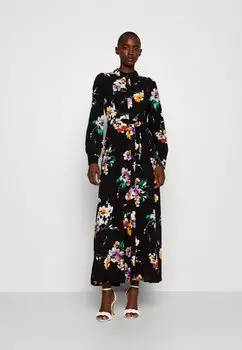 Классическая рубашка Vero Moda VMSHILAH NAJA LONG SHIRT DRESS, черный/пенни