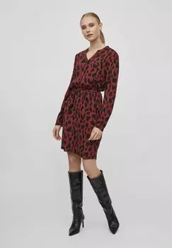 Классическая рубашка VILA TAILLENGRTEL, цвет fired brick